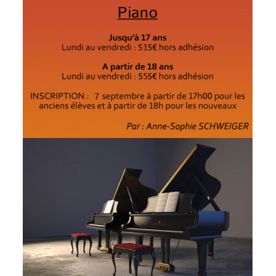 Piano - Anne Sophie SCHWEIGER